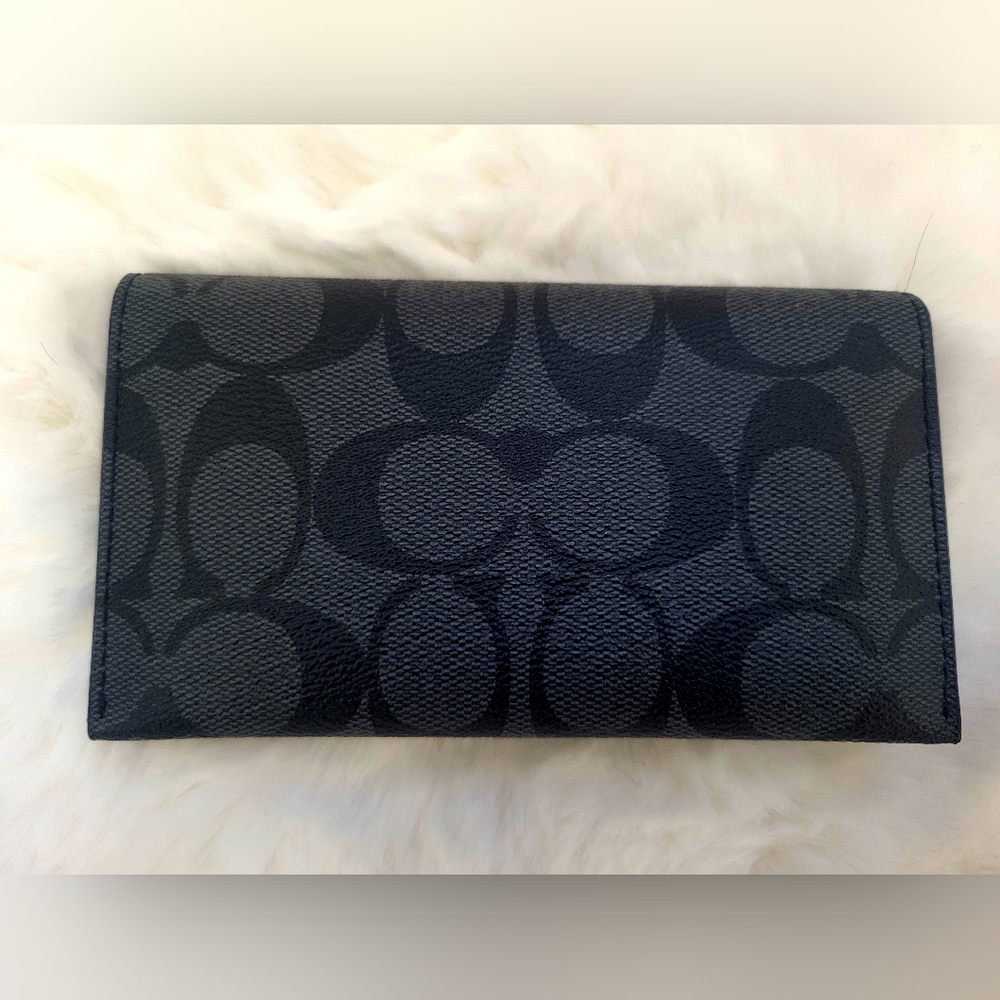 Men's Coach Black Leather Wallet